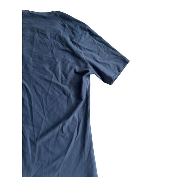 LULULEMON Men's Blue Gray Tech T Shirt Size Medium - Picture 7 of 10